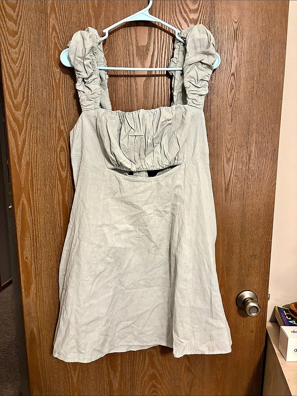 Free People Ruched Mini Dress